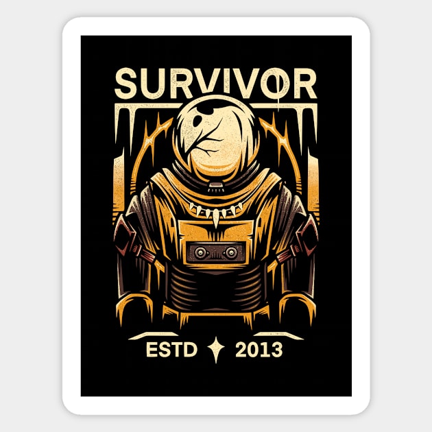 Commando Survivor Sticker by Alundrart